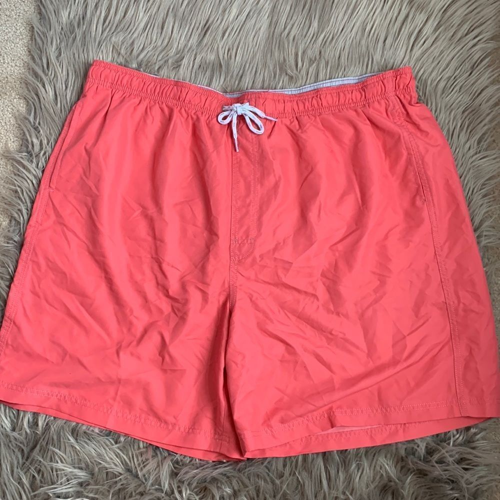 Croft & Barrow Board Shorts Swim Trunks Bottoms Swimwear XXL Coral